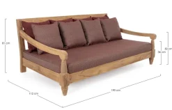 DAYBED C-C BALI WINE - FSC