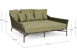 DAYBED C-C EVERLY OLIV QS24