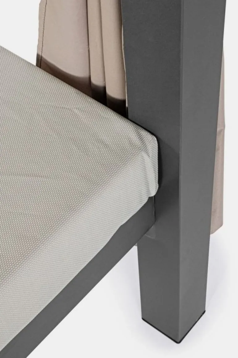 DAYBED IN ALLUMINIO ANTRACITE - DREAM