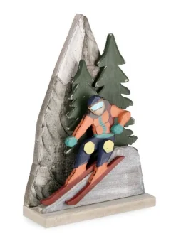 DECORAZIONE ALPBACH SCIATORE C-PINO H29