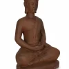 DECORAZIONE MEILI BUDDHA SEDUT RUSTY H75