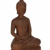 DECORAZIONE MEILI BUDDHA SEDUT RUSTY H49