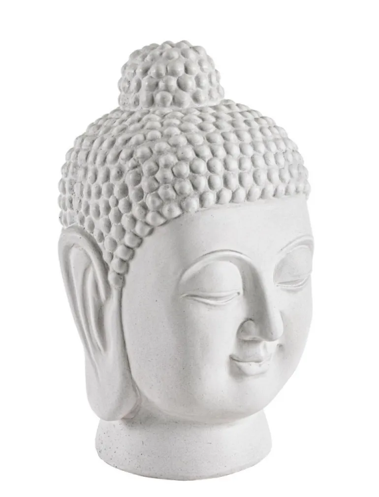 DECORAZIONE PATTAYA TESTA BUDDHA BIANCO