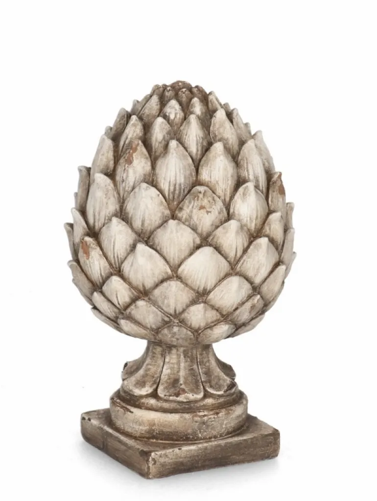 DECORAZIONE PIGNA BEIGE H41