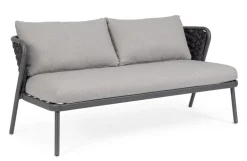 DIVANO 2 POSTI ANTRACITE QS22/GRAPHITE - HARLOW