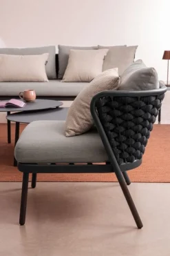 DIVANO 2 POSTI ANTRACITE QS22/GRAPHITE - HARLOW