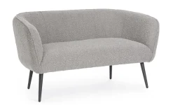 DIVANO 2 POSTI EFFETTO BOUCLE' GRIGIO - AVRIL