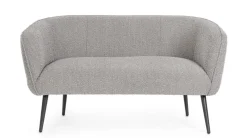 DIVANO 2 POSTI EFFETTO BOUCLE' GRIGIO - AVRIL