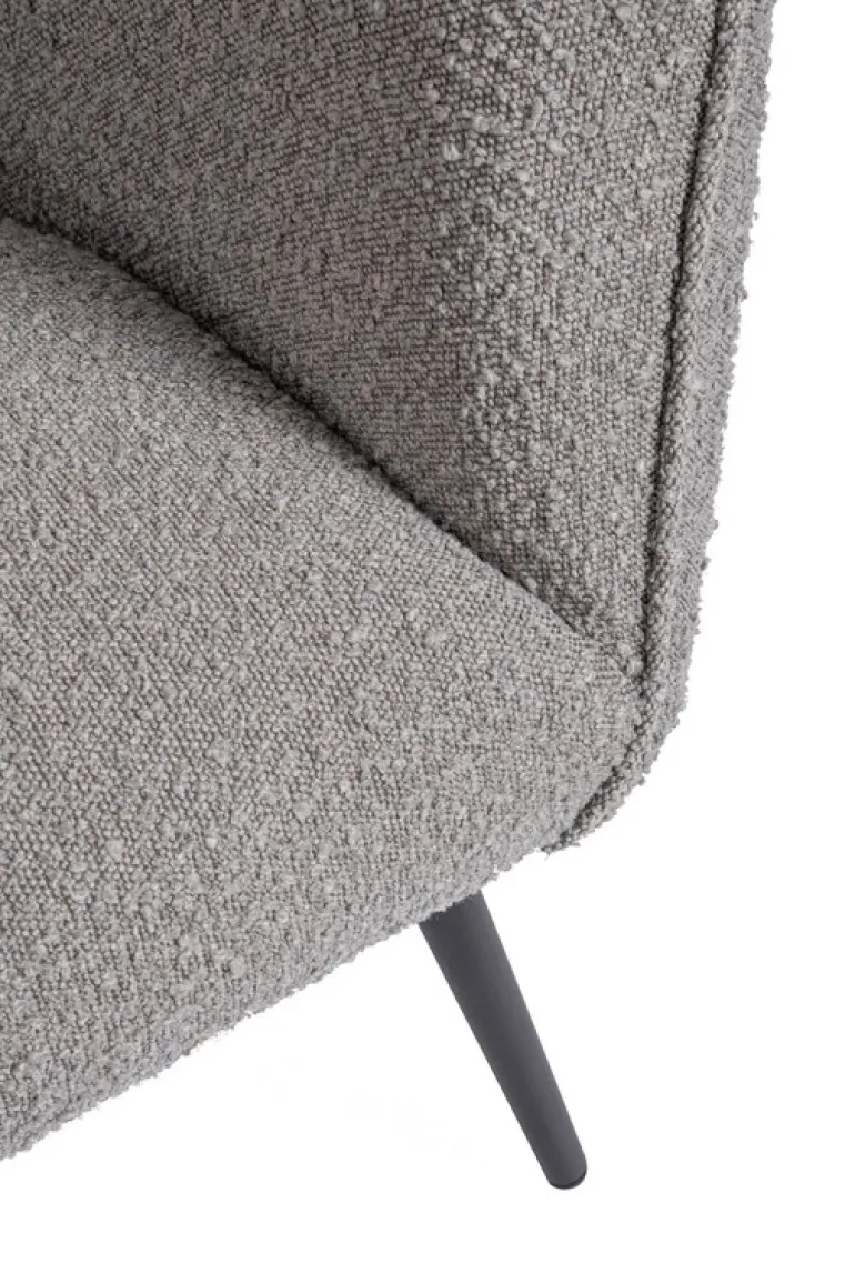 DIVANO 2 POSTI EFFETTO BOUCLE' GRIGIO - AVRIL