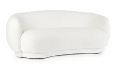 DIVANO EFFETTO BOUCLE' BIANCO - TECLA