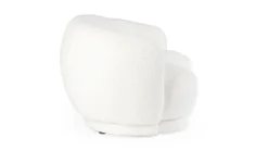 DIVANO EFFETTO BOUCLE' BIANCO - TECLA