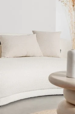 DIVANO EFFETTO BOUCLE' BIANCO - TECLA