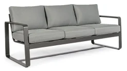 DIVANO IN ALLUMINIO ANTRACITE YK13 - MERRIGAN