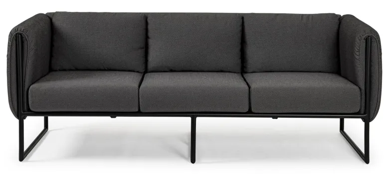 DIVANO IN ALLUMINIO ANTRACITE- PIXEL