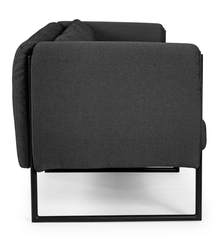 DIVANO IN ALLUMINIO ANTRACITE- PIXEL