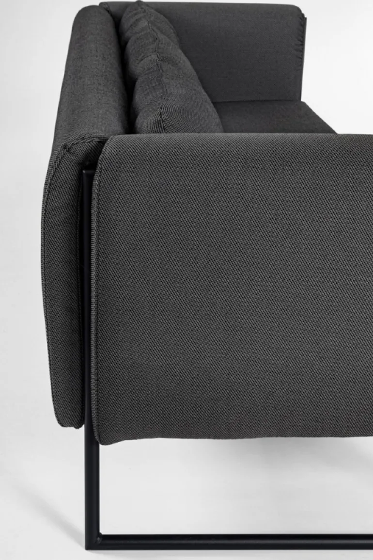 DIVANO IN ALLUMINIO ANTRACITE- PIXEL