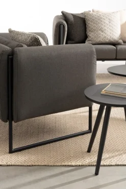 DIVANO IN ALLUMINIO ANTRACITE- PIXEL