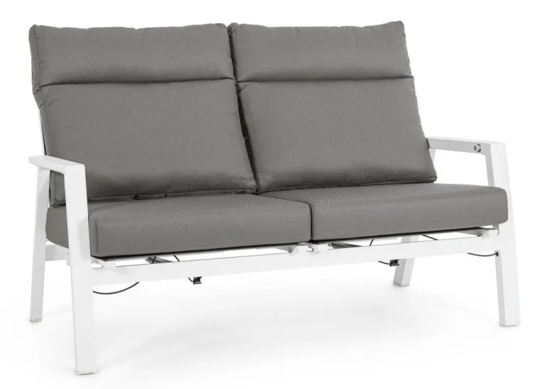 DIVANO IN ALLUMINIO BIANCO JX11 - KLEDI