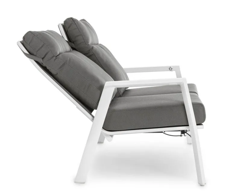 DIVANO IN ALLUMINIO BIANCO JX11 - KLEDI