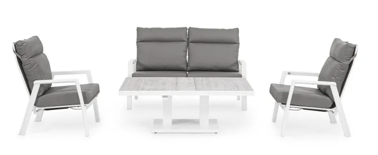 DIVANO IN ALLUMINIO BIANCO JX11 - KLEDI