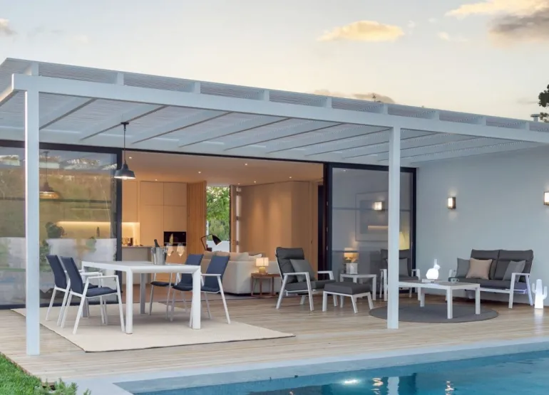 DIVANO IN ALLUMINIO BIANCO JX11 - KLEDI