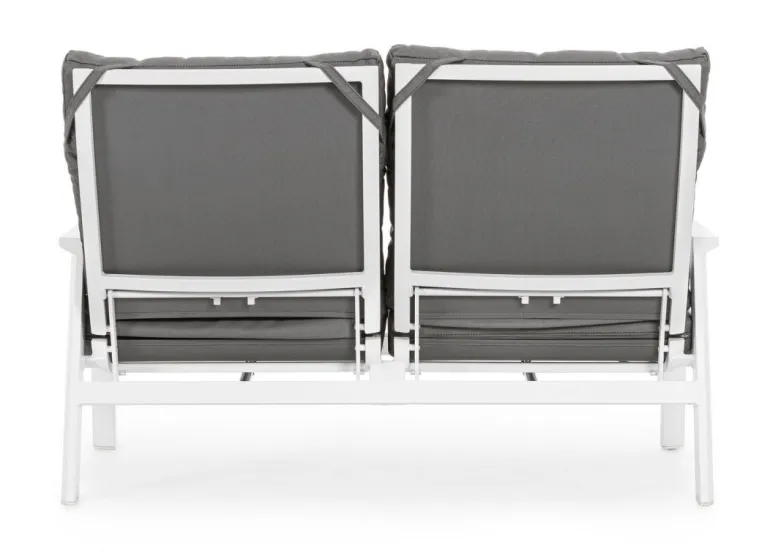 DIVANO IN ALLUMINIO BIANCO JX11 - KLEDI