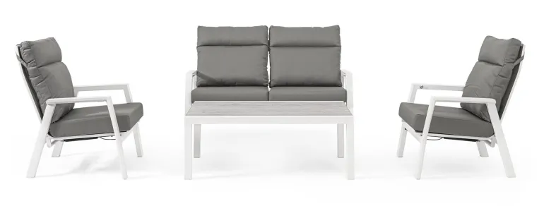 DIVANO IN ALLUMINIO BIANCO JX11 - KLEDI