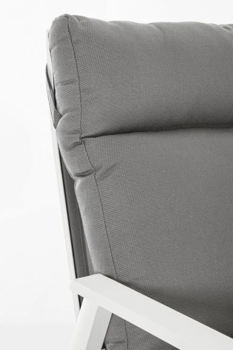 DIVANO IN ALLUMINIO BIANCO JX11 - KLEDI