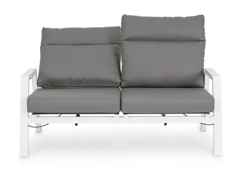 DIVANO IN ALLUMINIO BIANCO JX11 - KLEDI