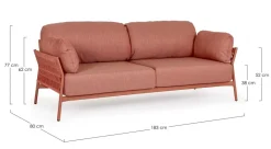 DIVANO IN ALLUMINIO SIERRA QS21 - PARDIS