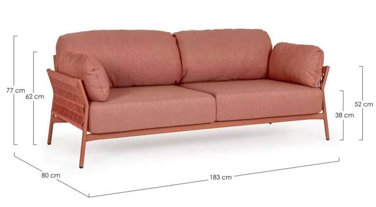 DIVANO IN ALLUMINIO SIERRA QS21 - PARDIS