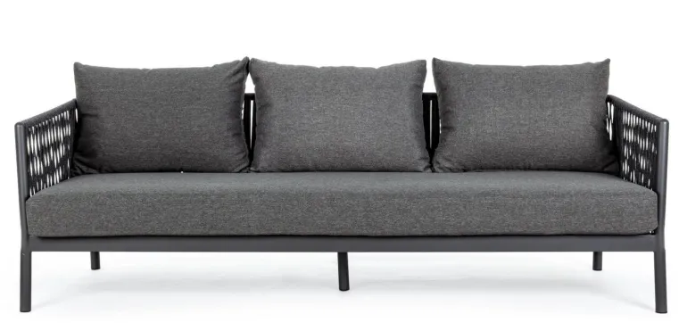 DIVANO IN CORDA PER ESTERNO ANTRACITE WG21 - FLORENCIA