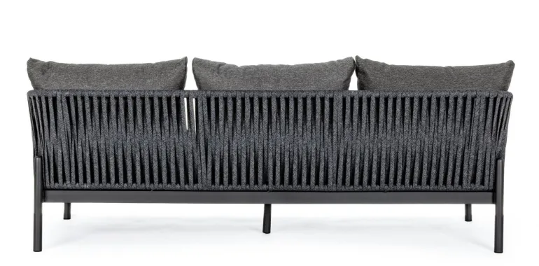 DIVANO IN CORDA PER ESTERNO ANTRACITE WG21 - FLORENCIA