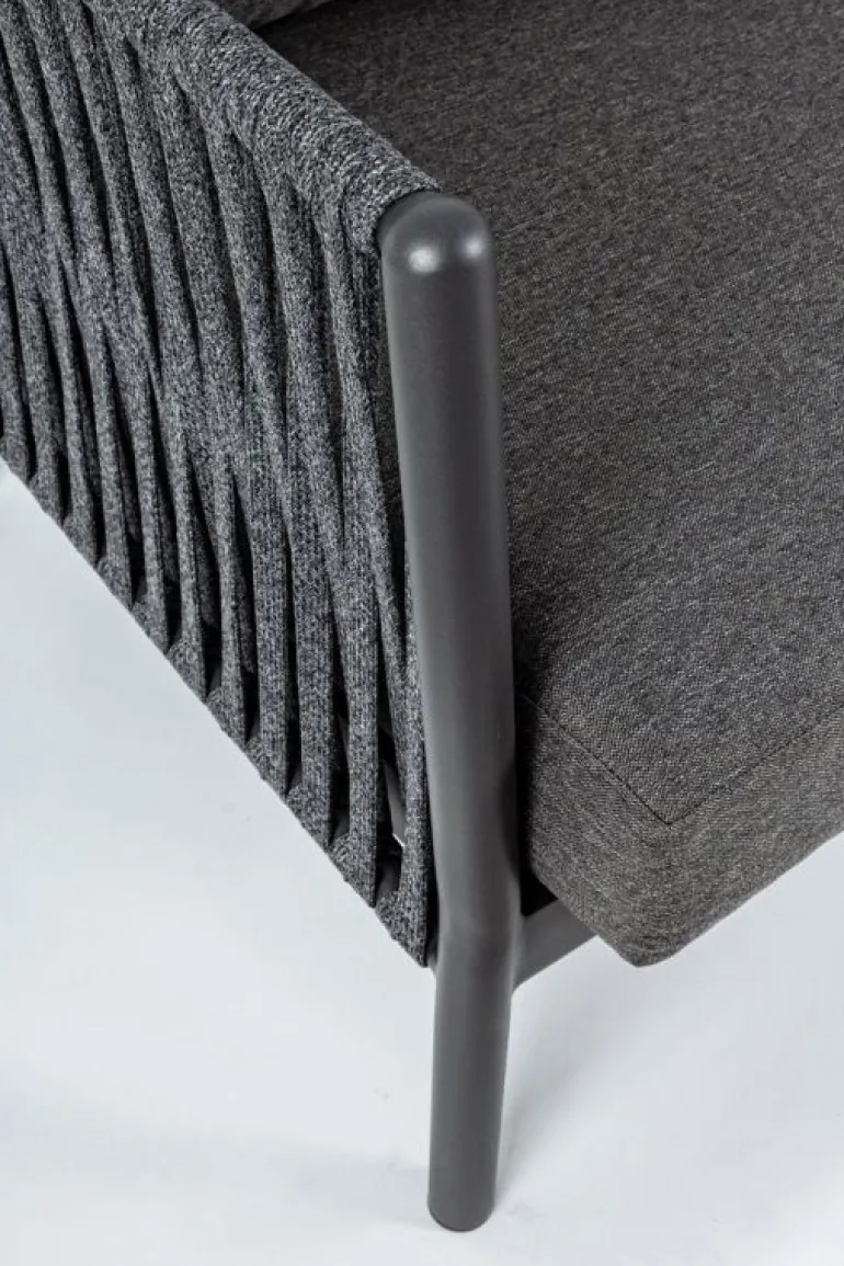 DIVANO IN CORDA PER ESTERNO ANTRACITE WG21 - FLORENCIA