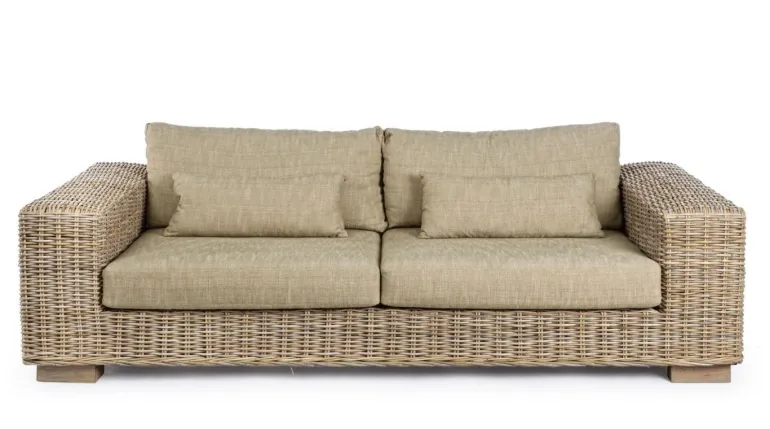 DIVANO IN FIBRE NATURALI 4 POSTI - LEANDRO