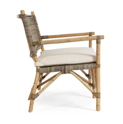 DIVANO IN FIBRE NATURALI CON CUSCINI - TARIFA