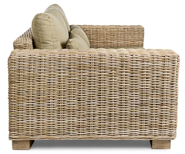 DIVANO IN FIBRE NATURALI 3 POSTI - LEANDRO