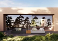 DIVANO IN TESSUTO PER ESTERNO - PIPER