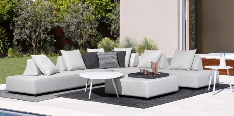 DIVANO IN TESSUTO PER ESTERNO - PIPER