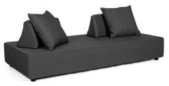 DIVANO IN TESSUTO PER ESTERNO ANTRACITE - PIPER