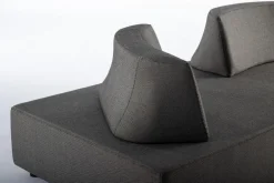 DIVANO IN TESSUTO PER ESTERNO ANTRACITE - PIPER