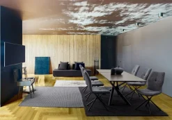 DIVANO IN TESSUTO PER ESTERNO ANTRACITE - PIPER