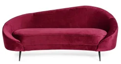 DIVANO IN VELLUTO COLOR WINE - SERAPHIN