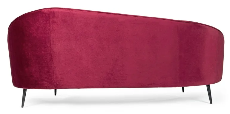 DIVANO IN VELLUTO COLOR WINE - SERAPHIN