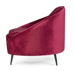 DIVANO IN VELLUTO COLOR WINE - SERAPHIN