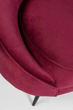 DIVANO IN VELLUTO COLOR WINE - SERAPHIN