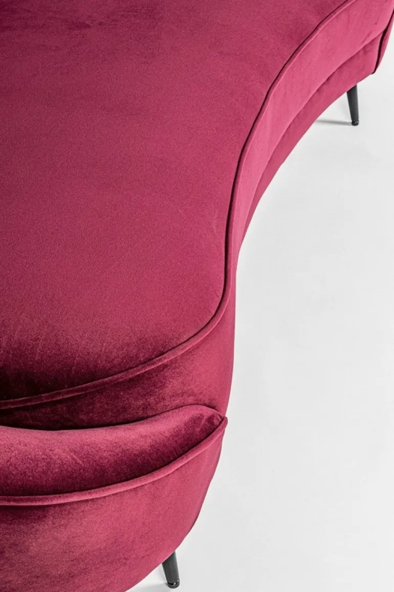 DIVANO IN VELLUTO COLOR WINE - SERAPHIN