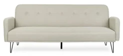 DIVANO LETTO IN TESSUTO BEIGE - BRIDJET