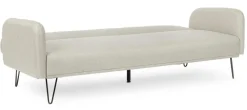 DIVANO LETTO IN TESSUTO BEIGE - BRIDJET