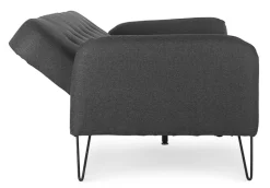 DIVANO LETTO IN TESSUTO NERO - BRIDJET